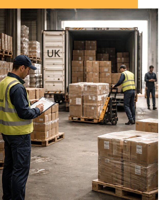 Доставка грузов из Великобритании с таможенным оформлением от 12760