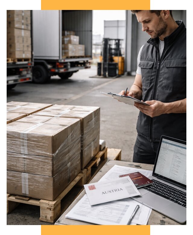 Доставка в Австрию от 66352 р. Логистика и экспорт СетСервис-Нвр