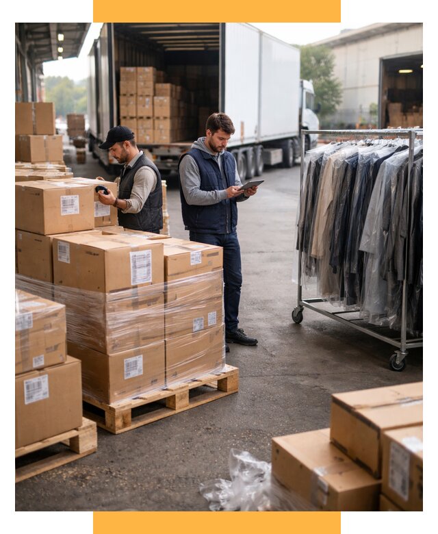 Перевозка и доставка одежды из Китая от 7656 р., СетСервис-Нвр