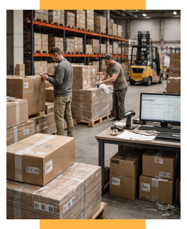 Склад консолидации в Европе от 6635 р., услуги СетСервис-Нвр